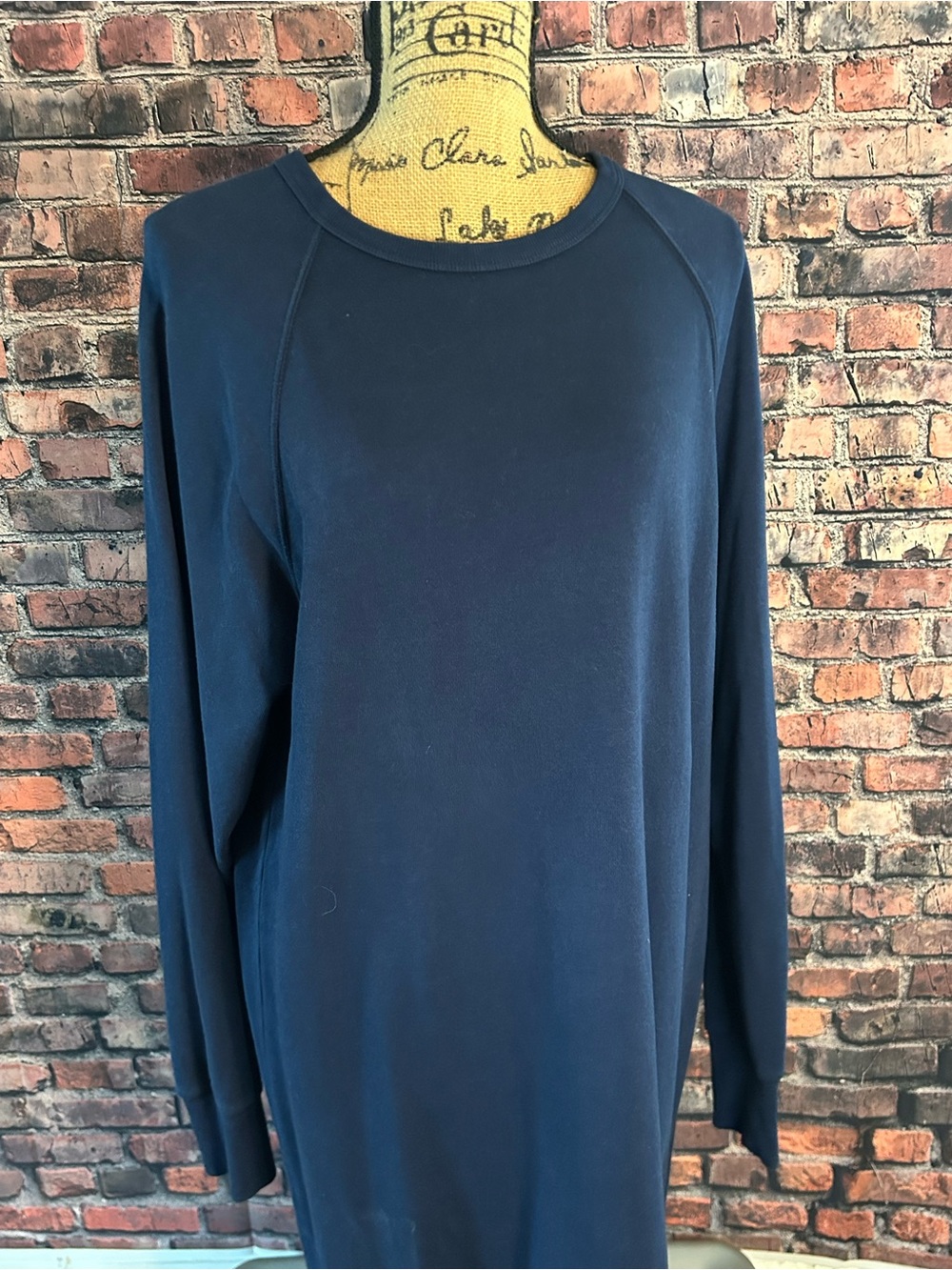 GAP Long Sleeve Navy Blue Midi Dress TALL - Picture 2 of 5